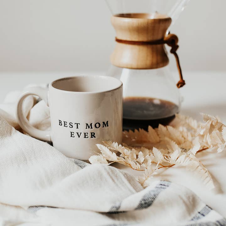 Sweet Water Decor - Wholesale Coffee Mug - Best Mom Ever Stoneware Coffee Mug - Gifts & Home Decor