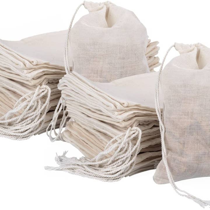 ElleTee's Essentials - Wholesale Soap Pouch/Sack/Bag - Cotton Drawstring Soap Saver Pouch1