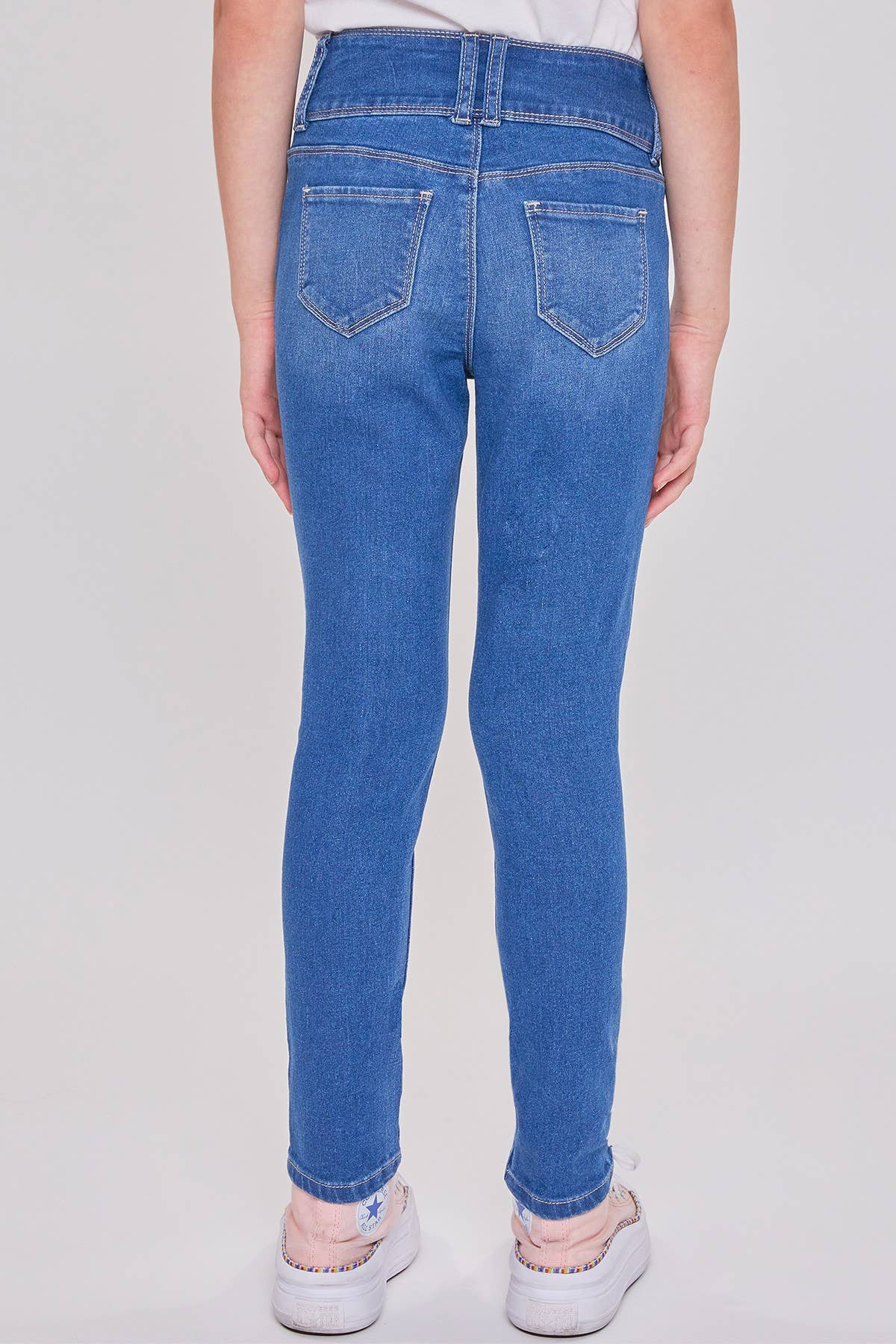 YMI – calças de ganga - Crianças por atacado – Jeans Skinny Essenciais de 3 Botões para Meninas com Bolsos Frontais-GP1772414