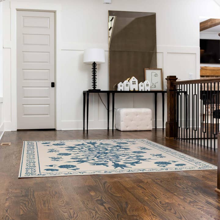 Carolina Creekhouse - Wholesale Floor Mat - Amelia FloorFlat | Blue - Premium Vinyl Mat1