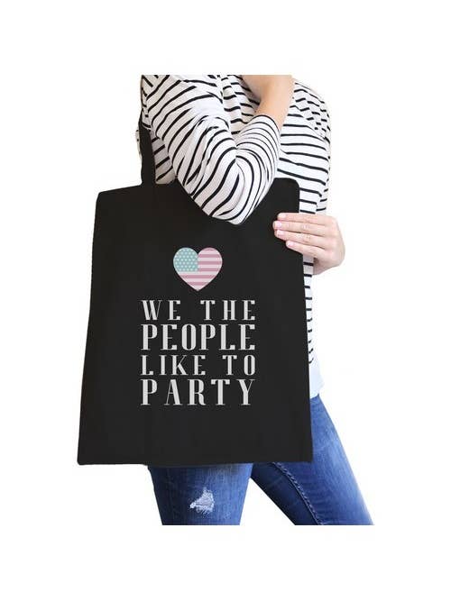 We The People Like To Party Canvas Bag for wholesale by 365 In Love