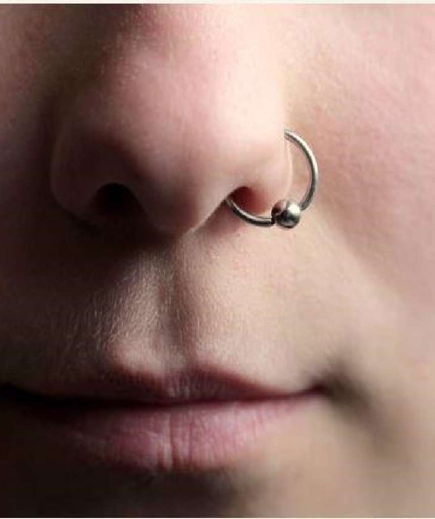 Sterling Silver Nose Ring with Ball for wholesale on Faire2