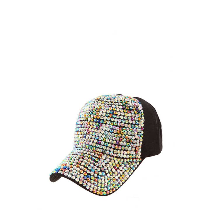 anbfashion - Wholesale Baseball Cap - Women's - METAL FEEL STUDDED BASEBALL CAP CH5079-4