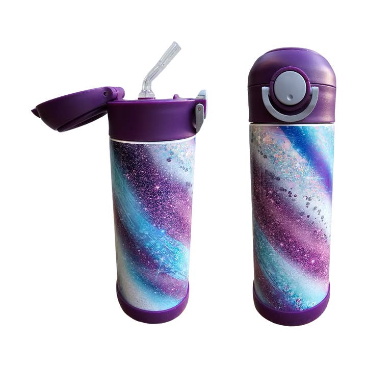 Purple Swirl Water Bottle for wholesale by LB Personalized Design