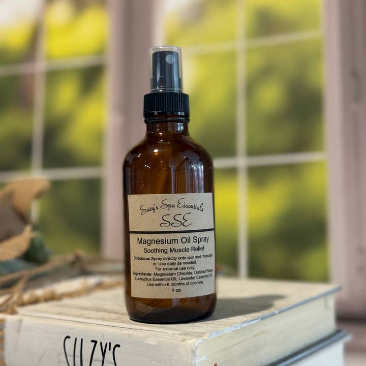 Suzy Spa Essentials - Wholesale Aromatherapy Mist - Magnesium Oil – Lavender + Eucalyptus Muscle & Sleep Spray5