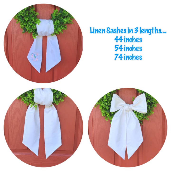 THE ROYALTY COLLECTION - Wholesale Wreath - Linen Sashes