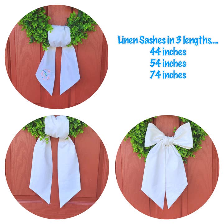 THE ROYALTY COLLECTION - Wholesale Wreath - Linen Blend Sashes52
