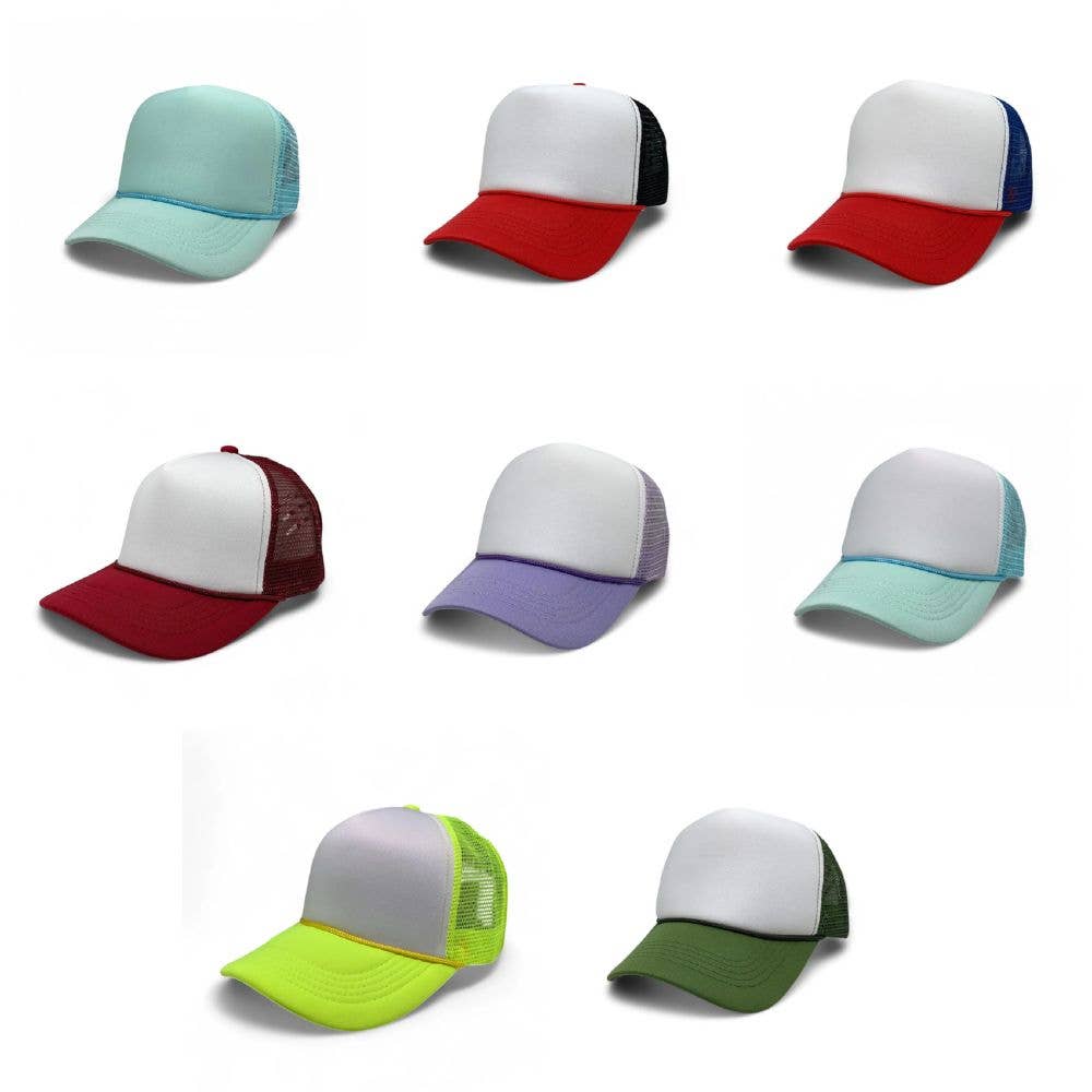 DOBBI - Wholesale Trucker Hat - Unisex - PLAIN FOAM TRUCKER 58