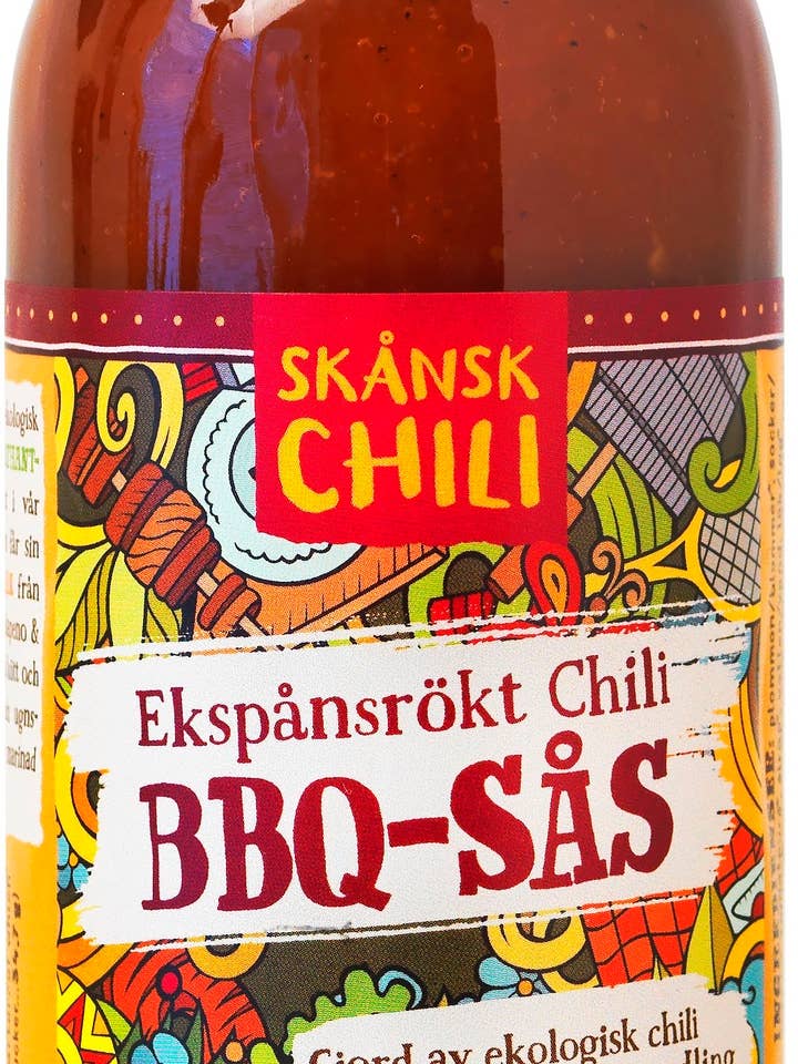 Expand smoked chilli BBQ sauce EKO for wholesale by Skånsk Chili