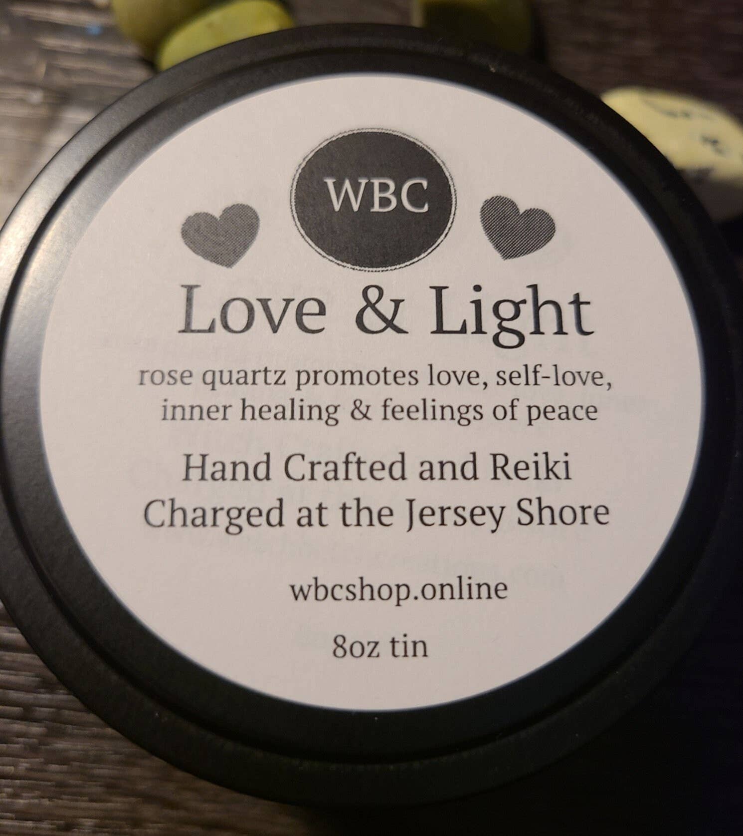 WBC Shops - Wholesale Jar/Filled Candle - Love and Light Soy Intention Candle, for Self Love4