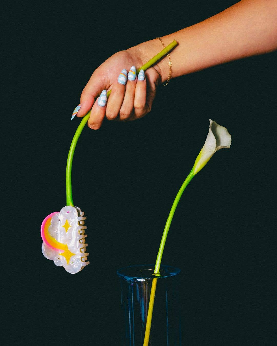 Yuuka Universe - Wholesale Hair Clip - Women's - Cloud Hair Claw, Rainbow Hair Claw, Whimsical Claw3