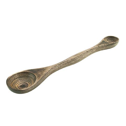 9" Black Pakka Double Measuring Spoon for wholesale by Island Bamboo