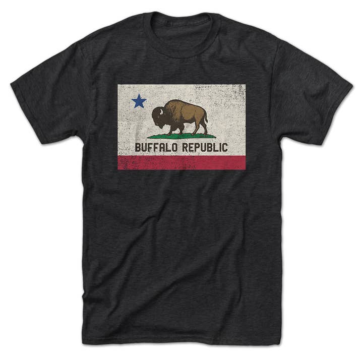 Buffalo Republic Flag T-Shirt for wholesale by Born Into It