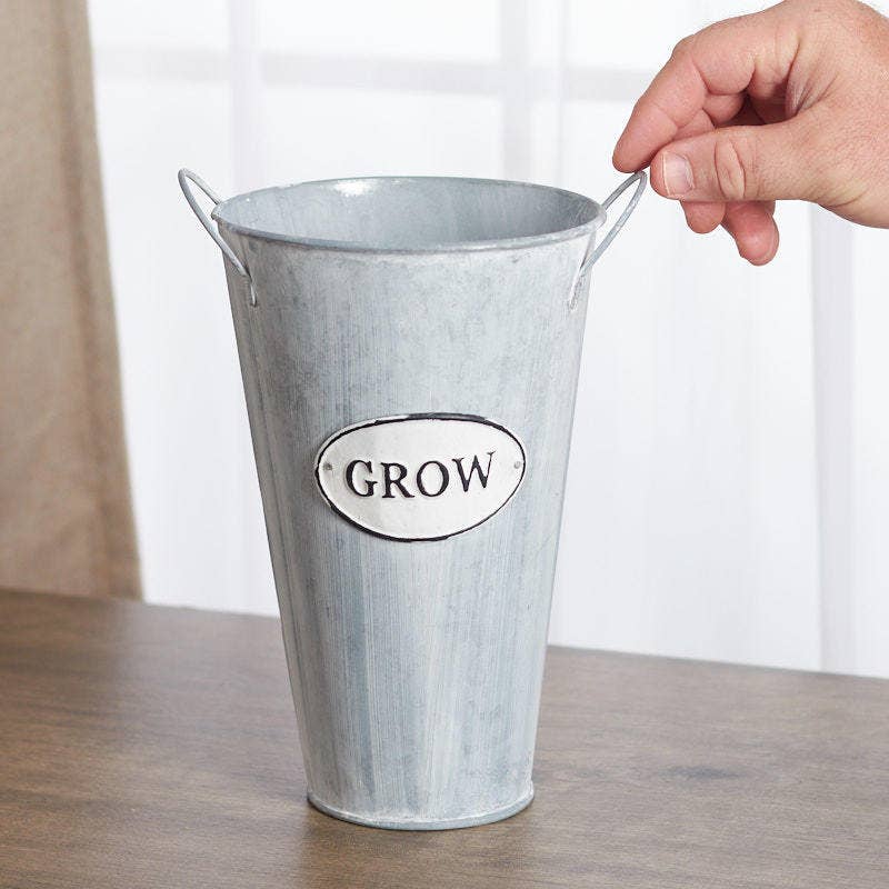 Factory Direct Craft – wholesale Spannar och hinkar – 8,3 tums väderbitet metallblomkruka i fransk marknadsstil2