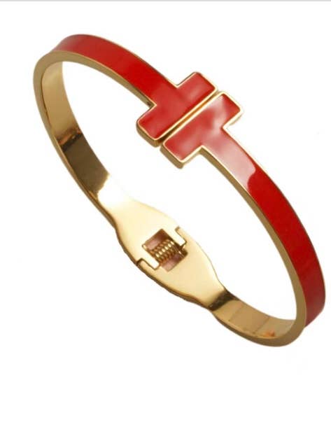 My Best Kept Jewelry - Vente Bracelet jonc - Bracelets en T en acier inoxydable colorés1