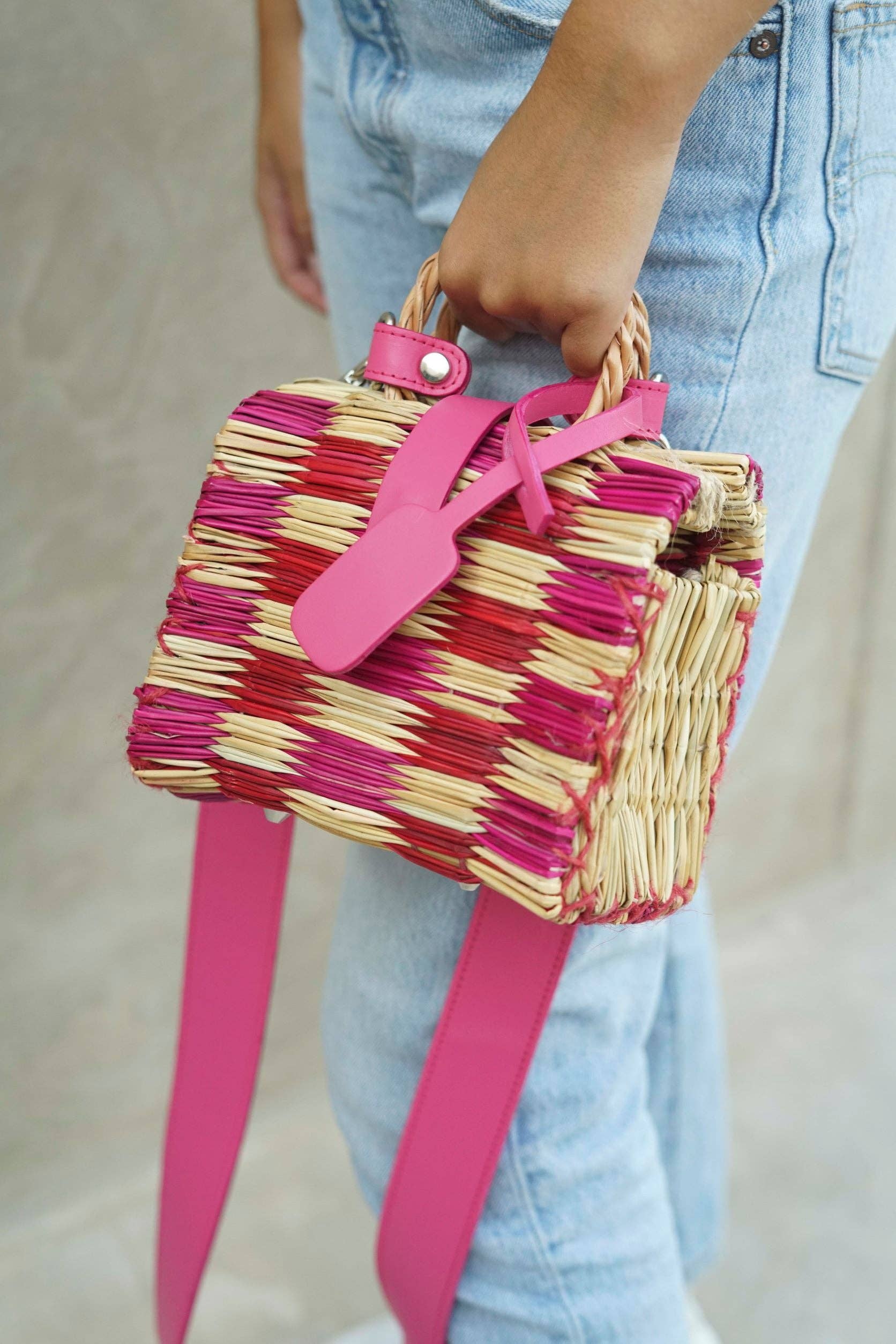 Red Pink Squares RITA - MINI for wholesale on Faire7