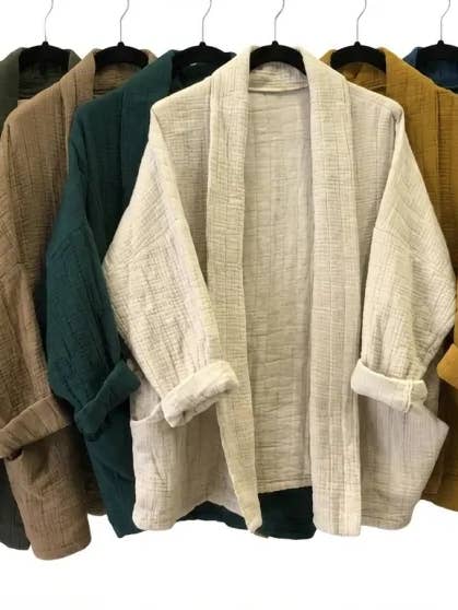 Mimi & Gogo - Vente Veste – femme - Veste Matelassée Coupe Kimono @5354_KimonoGaz13