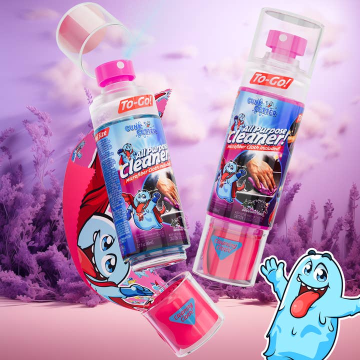 Gunk Getter APC Travel Spray w/Cloth - Lavender for wholesale by Peer Basics