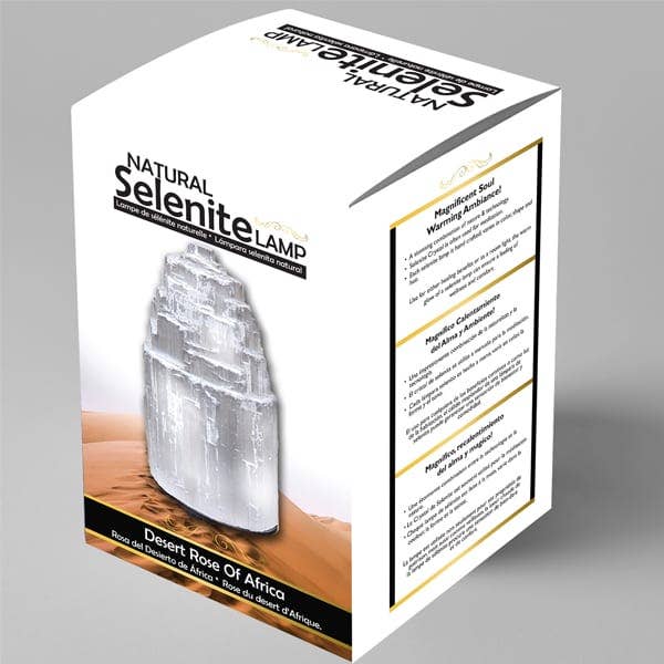 Natures Artifacts Inc - Wholesale Spiritual Stone/Crystal - Selenite Lamp | Selenite Crystal Décor | Cleansing Lamp