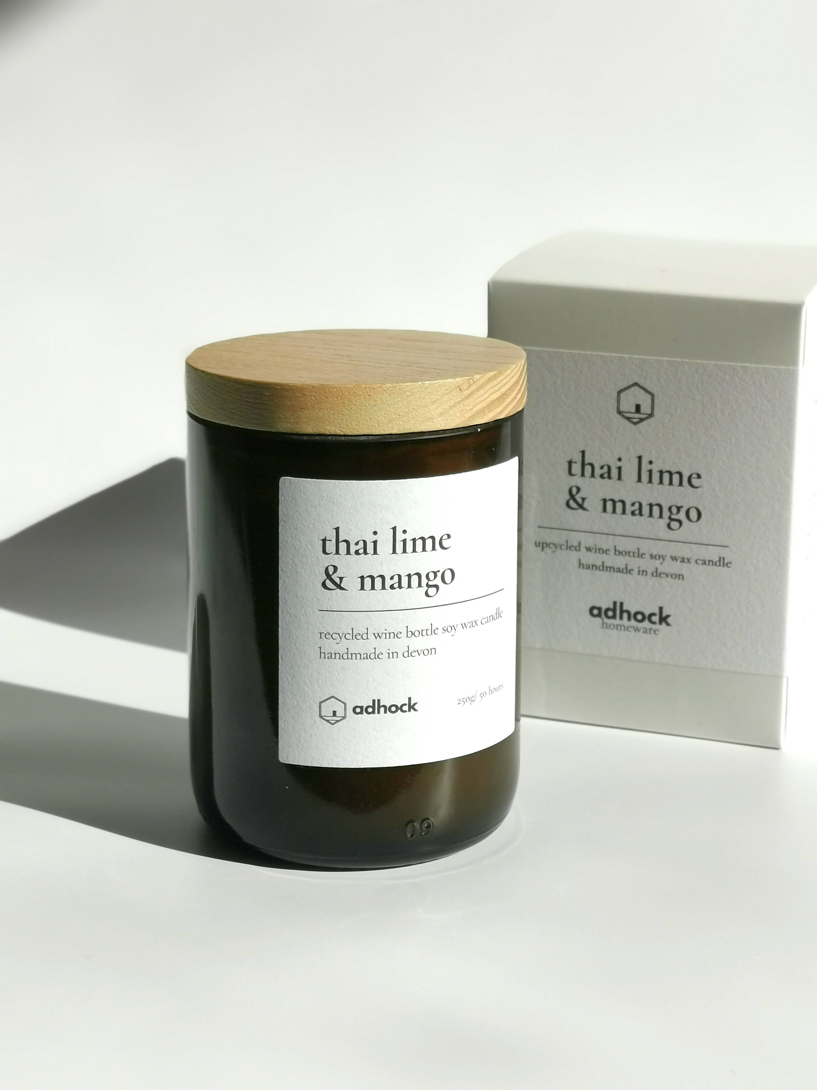Adhock Homeware – wholesale Jar/filled candle – Thai Lime & Mango Wine Bottle Candle4
