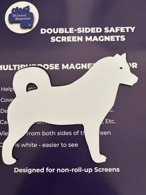 DCentral Magnetics - Wholesale Magnet - DCentral® Husky Dog Flexible Vinyl Safety Screen Magnets3