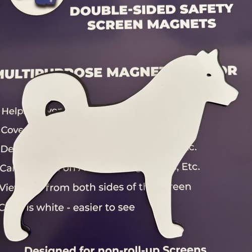DCentral Magnetics - Wholesale Magnet - DCentral® Husky Dog Flexible Vinyl Safety Screen Magnets3