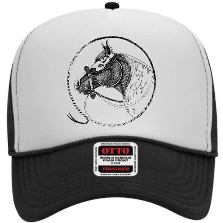 The Rodeo Rose - Wholesale Trucker Hat - Unisex - Horse Head Foam Trucker Cowgirl Cowboy Western Rodeo2