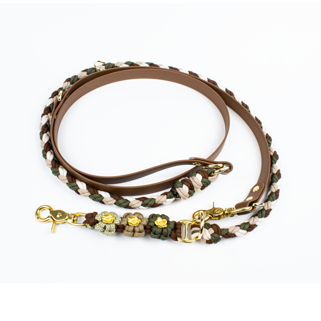 Tierluxe - Wholesale Pet Leash - Dog - Dog leash Tierluxe flowers Biothane paracord3