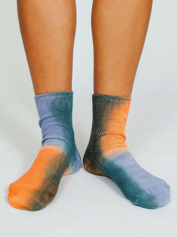 Tailored Union - Vendita all'ingrosso Calzini - Donna - Calzino alla caviglia termico tie-dye