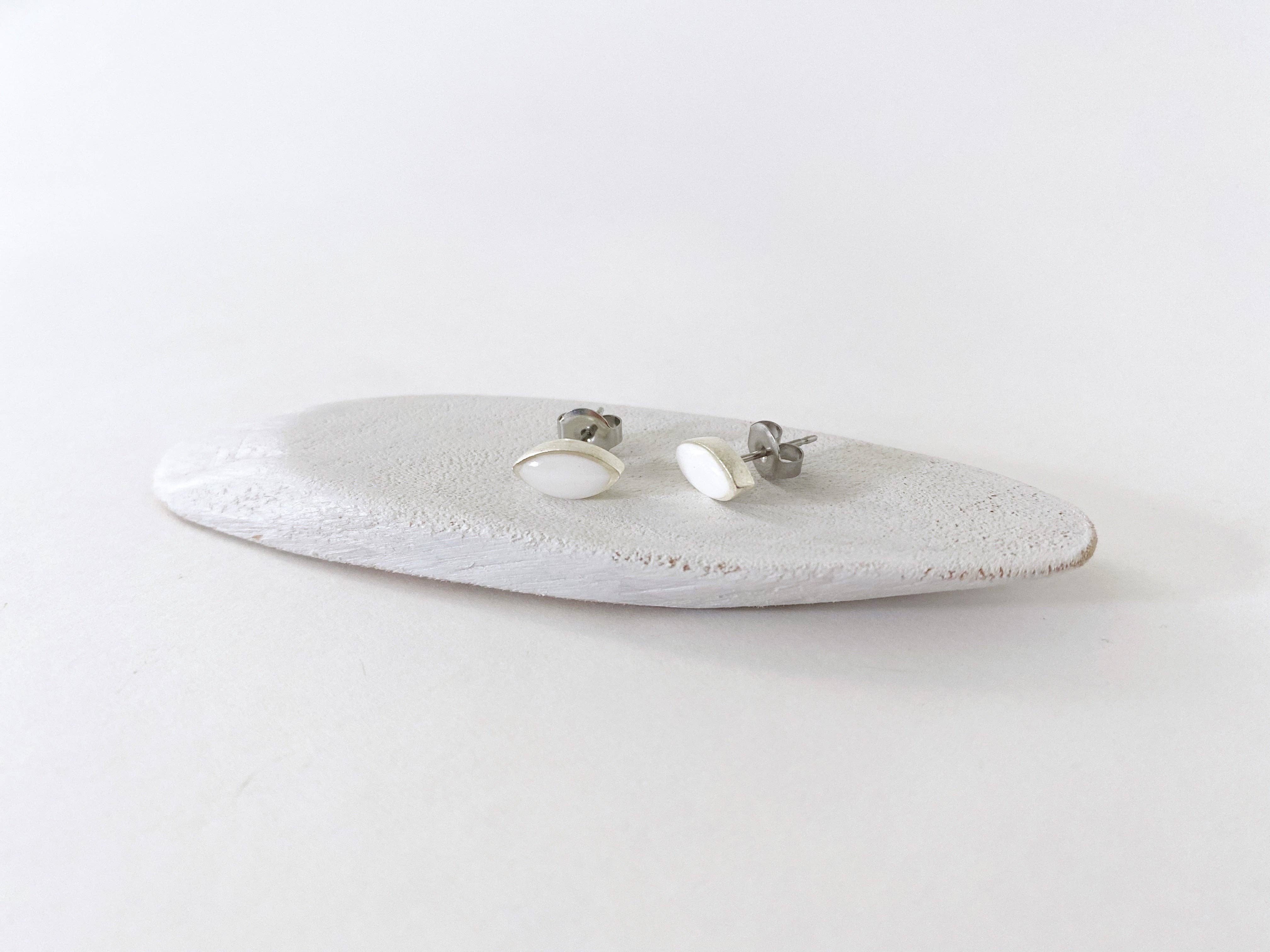 Jenica Jewelry - Wholesale Stud/Post Earrings - Small White Stud Earrings - Multiple Options10