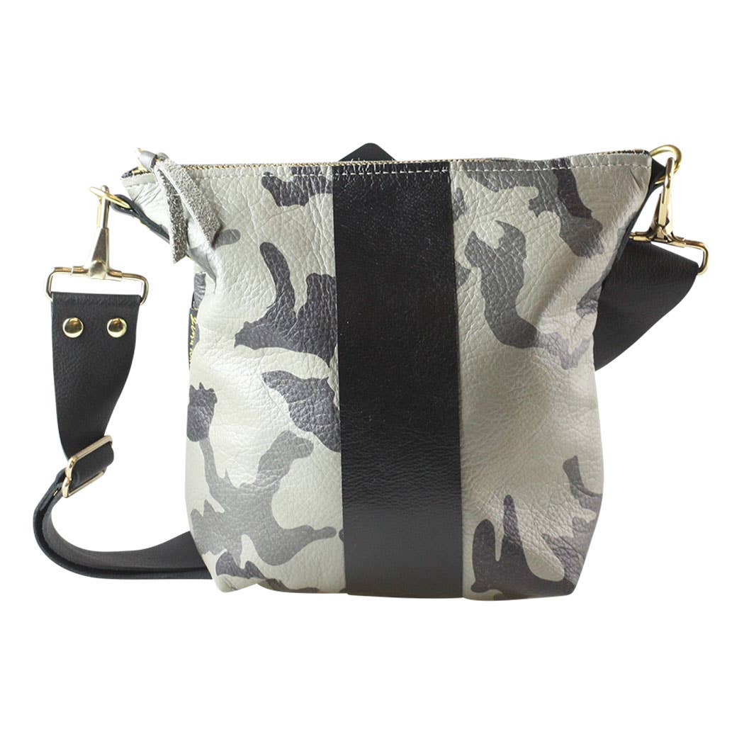 Zina Kao Exclusives - Vente Sac à bandoulière – femme - Le sac à bandoulière Graham : camouflage et tissu doux8