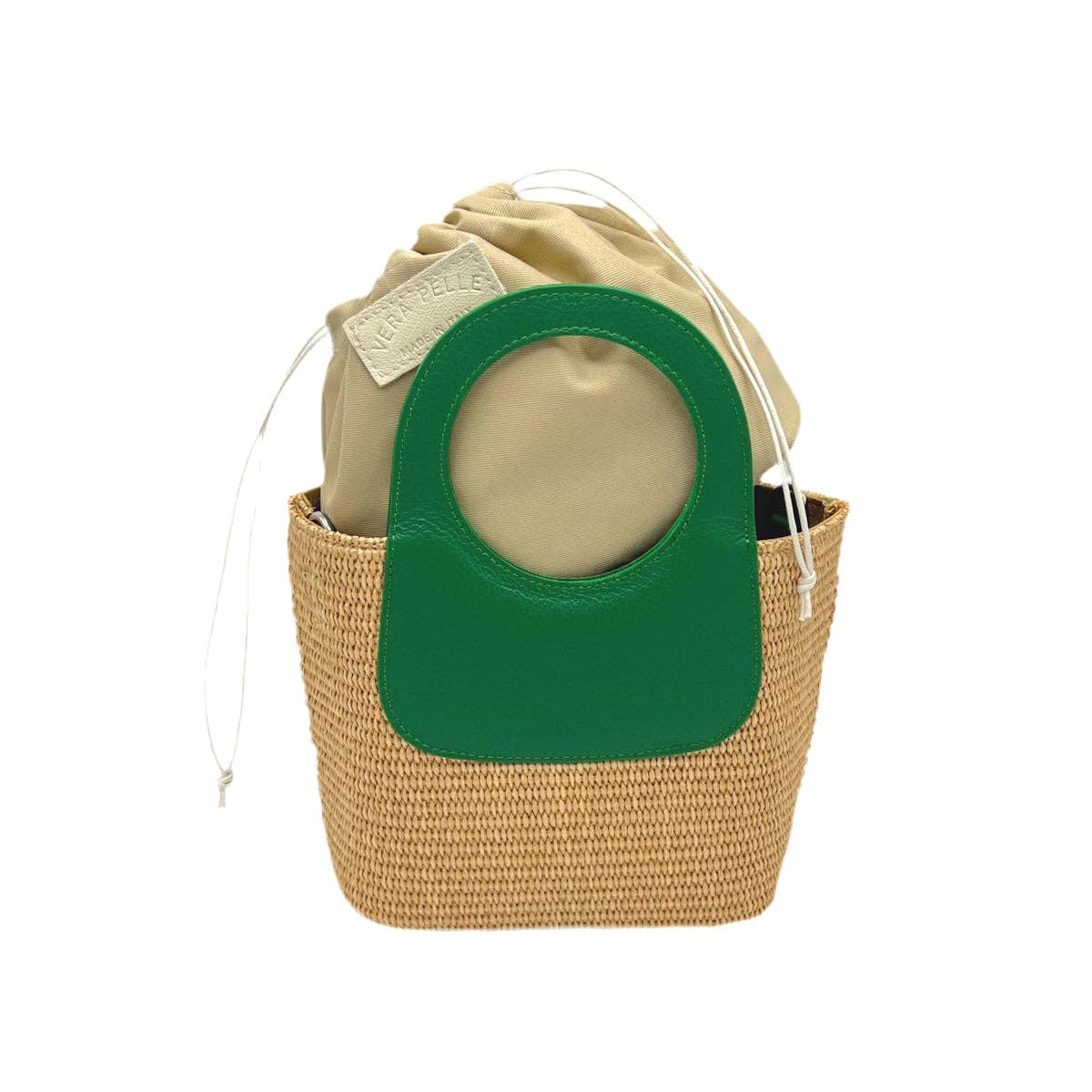 Suie Valentini srl - Wholesale Beach Bag - Summer collection, raffia and genuine leather handbag, Made in Italy, art. 1125948