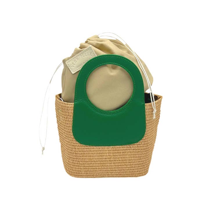 Suie Valentini srl - Wholesale Beach Bag - Summer collection, raffia and genuine leather handbag, Made in Italy, art. 1125948