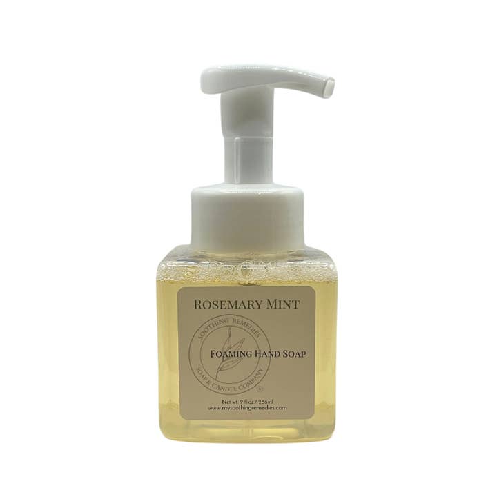 Soothing Remedies Soap and Candle Company - Wholesale Hand soap/wash - Rosemary Mint Foaming Hand Soap1