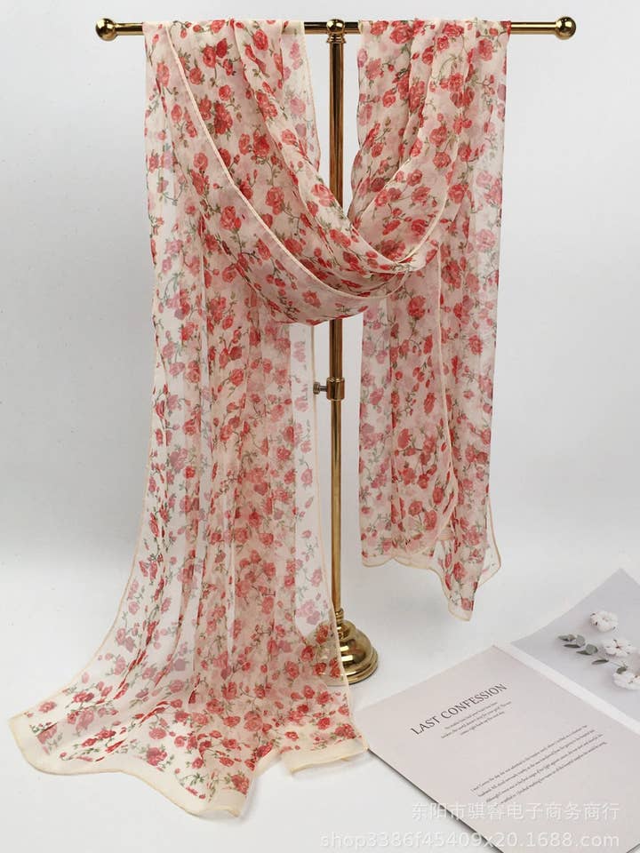 Scarvii - Écharpe et Châle à Imprimé Floral pour la vente par Funkyrel® Atzbranding Limited