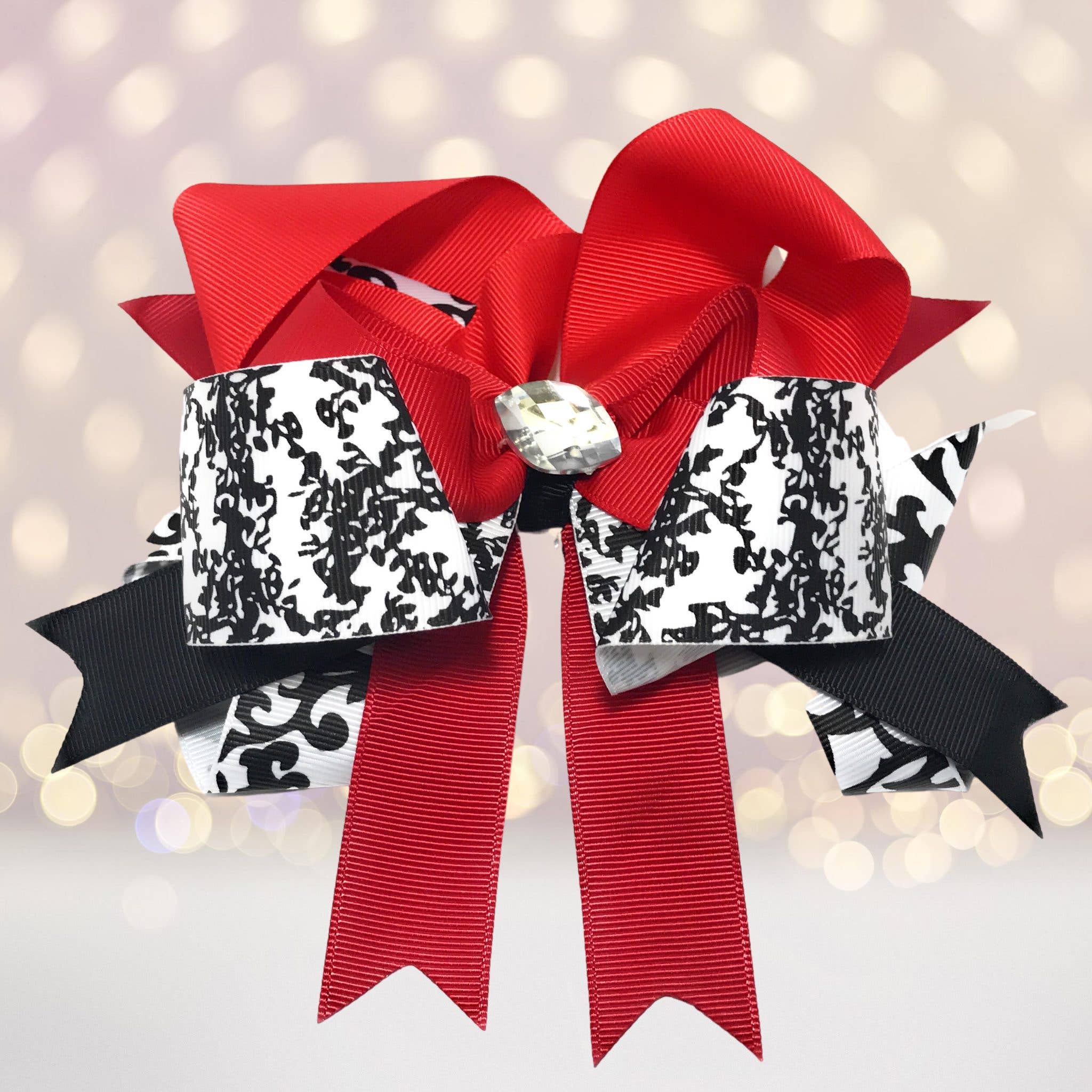 Chicky Chicky Bling Bling - Wholesale Hair bow – Kids - Jumbo Boutique Hair Bow with Bling Stone12