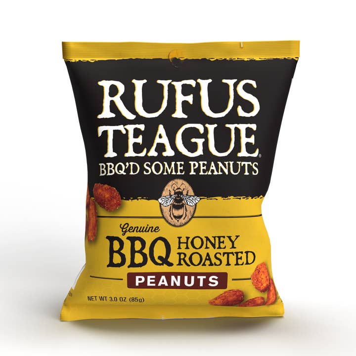 BBQ Honey Roasted Peanuts - 3oz Packets for wholesale by Rufus Teague