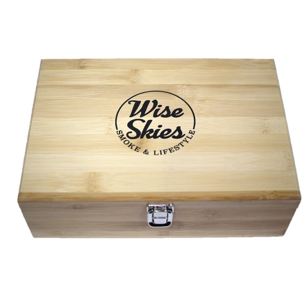 Wise Skies – wholesale Decorative box – Wise Skies Bamboo Wooden Rolling Box4