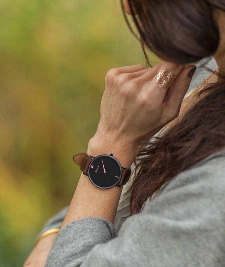 Element Watch Company – wholesale Armbandsur - Dam – Styrka 36 Mahogny Womens Brun Läder Klocka2