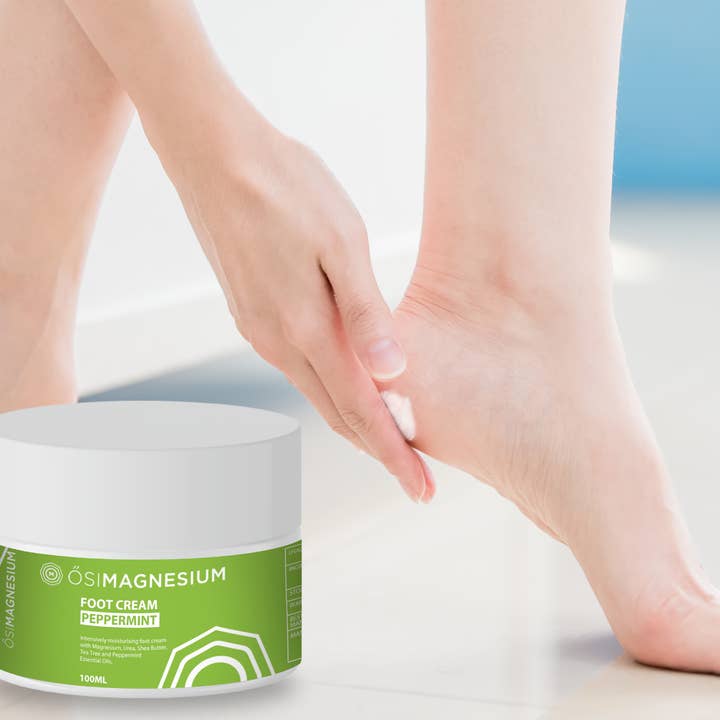 ŐSIMAGNESIUM Tea Tree and Peppermint Foot Cream- 3.38oz for wholesale by Healthy Energy Amazing Life