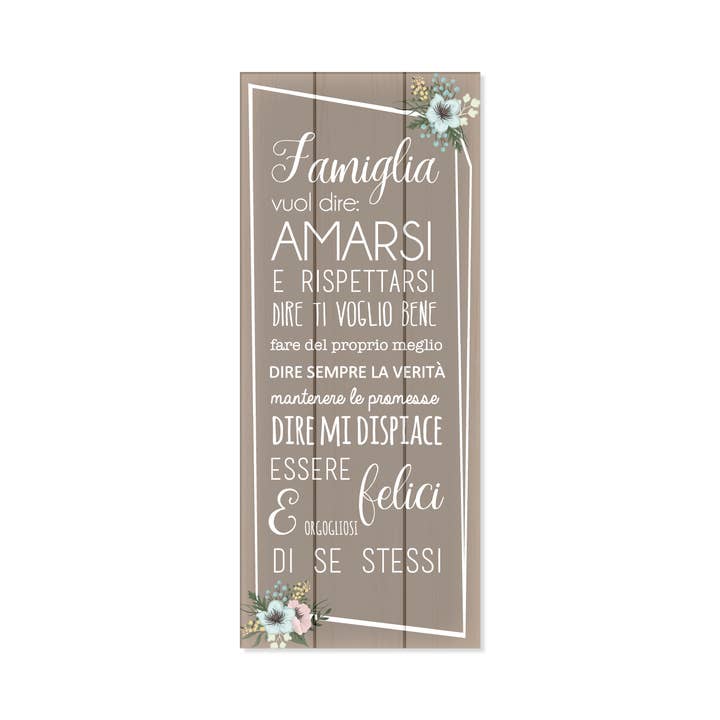 Targa Arredo - Familia Amarsi for engroshandel hos Dekori