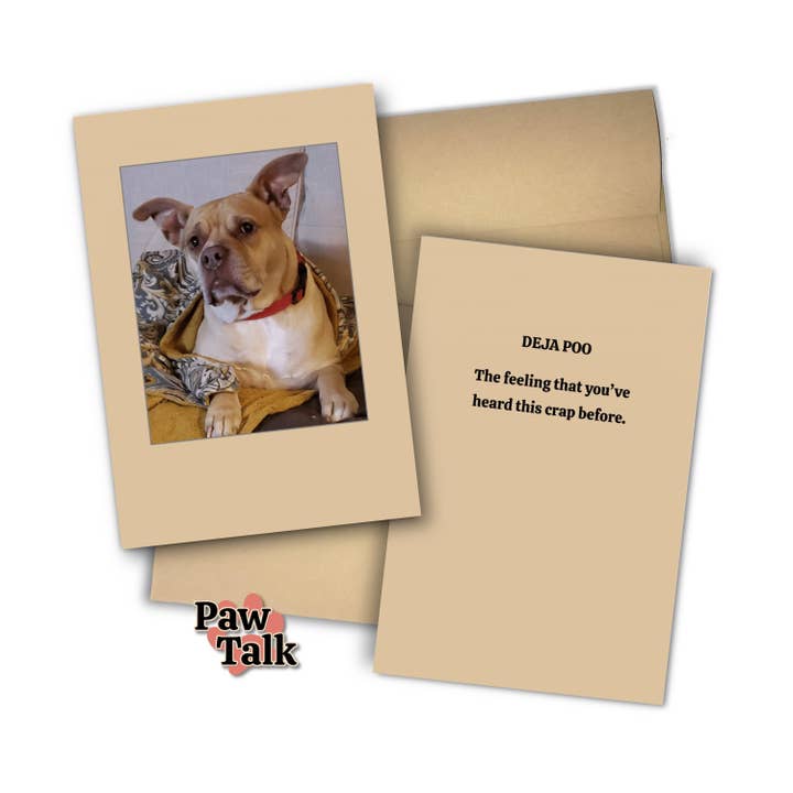 Paw Talk Greeting Card - Just For Fun - 04003 for wholesale by 1216 Trading Company