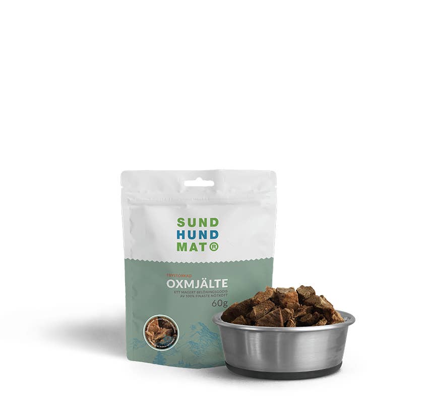 Sund Hundmat - Wholesale Pet Treats - Dog - Freeze-dried Ox Spleen 60g