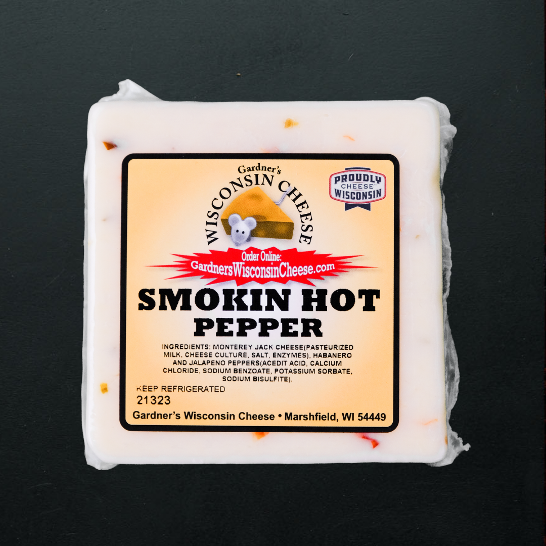 Gardner's Wisconsin Cheese and Sausage - Wholesale Cheese - Smokin' Hot Pepper Jack Cheese1