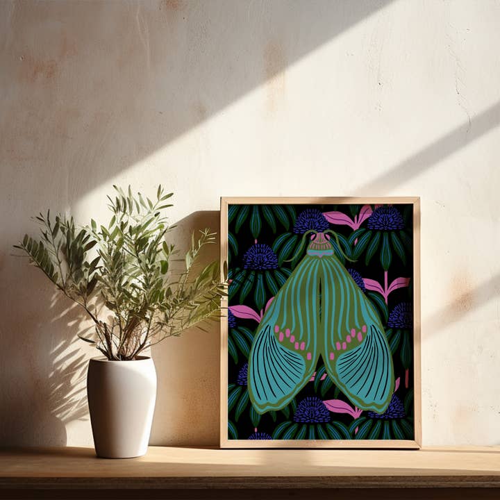 Tara Reed - Wholesale Art Print - "Night Moth" - 8" x 10" Giclée Art Print1