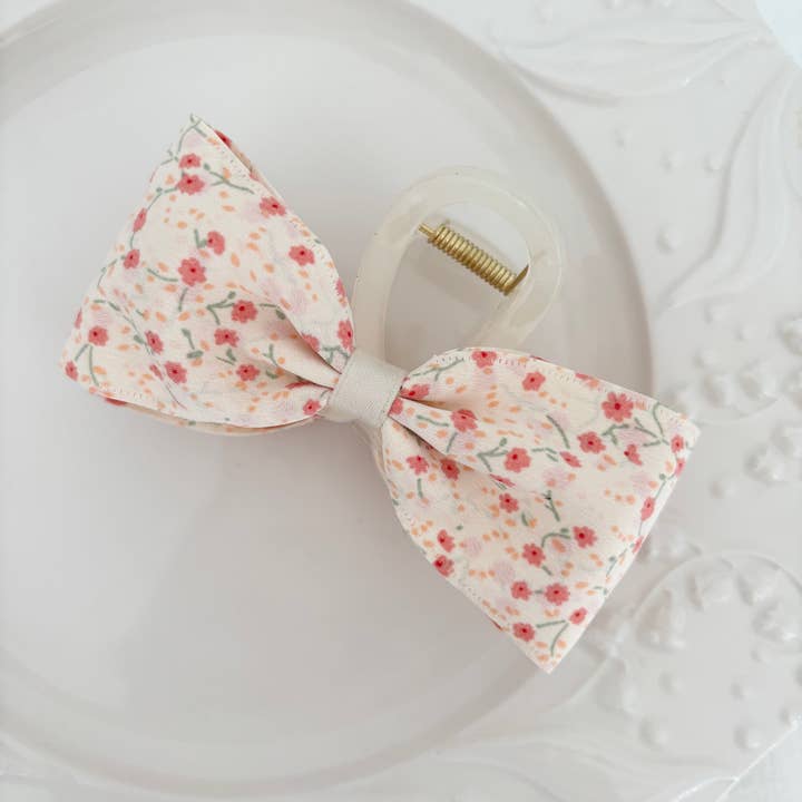 LoveLina - Wholesale Hair Clip - Women's - Dainty Floral Bow Claw Clips (COVO)3