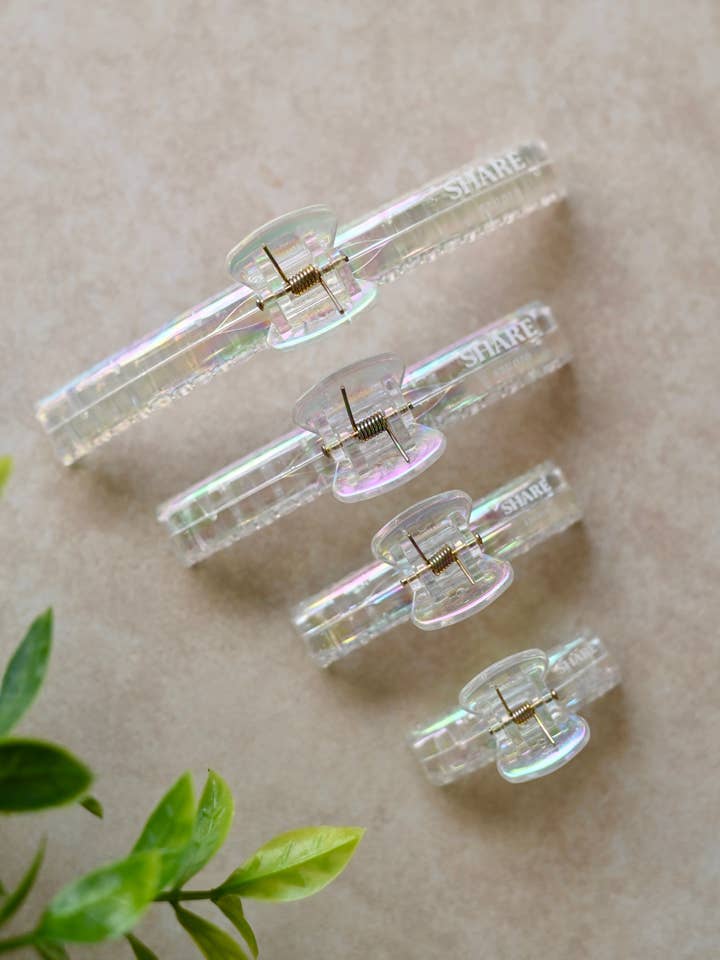 Clip Mega Hold holográfico iridiscente para venta al por mayor de Share Studio