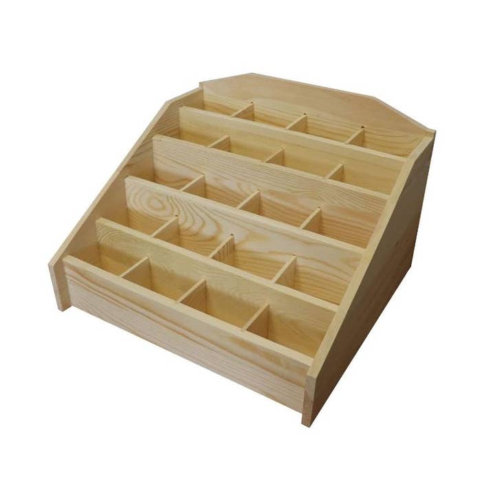 Pantalla escalonada de 20 compartimentos para venta al por mayor de Crystal Magick Wholesale Ltd