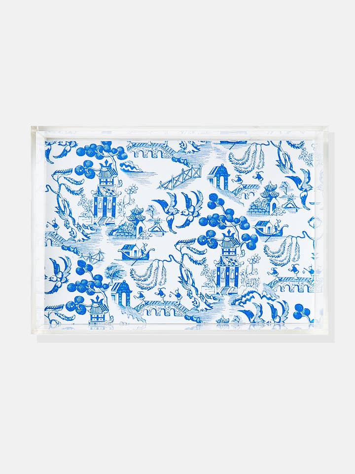Chinoiserie Print Small Tray for wholesale by Tart By Taylor