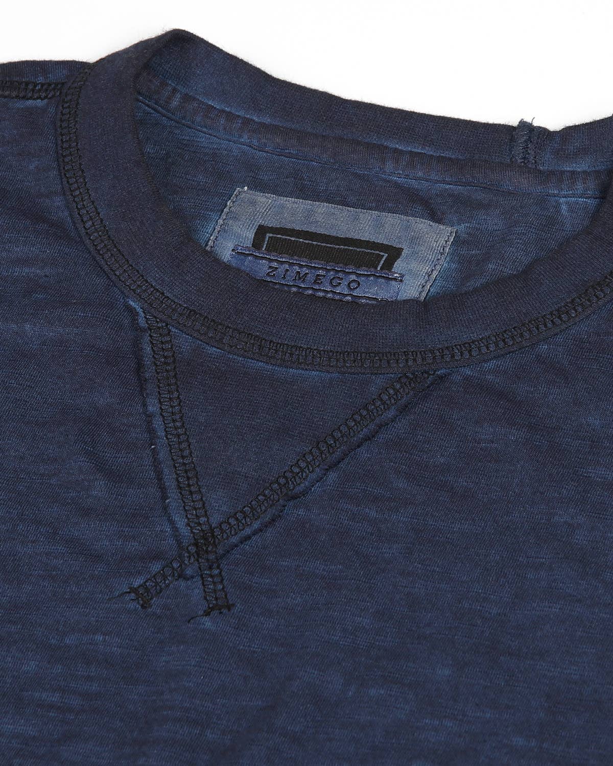 ZIMEGO - Vente T-shirt – homme - T-shirt vintage pour homme à manches longues, col rond, effet délavé7